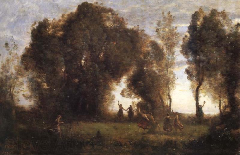 Corot Camille The dance of the nymphs Norge oil painting art
